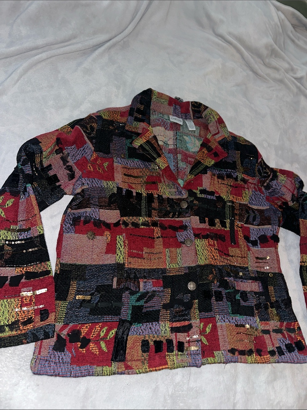 Vintage Tapestry Chicos jacket
